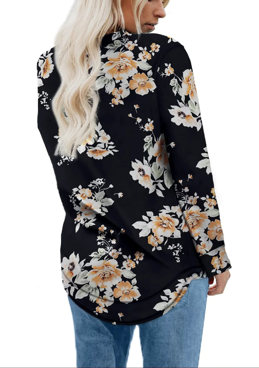 Sudaderas Para Mujer Cuello Redondo Casual Camisas De Manga Larga Blusas Tipo Túnica