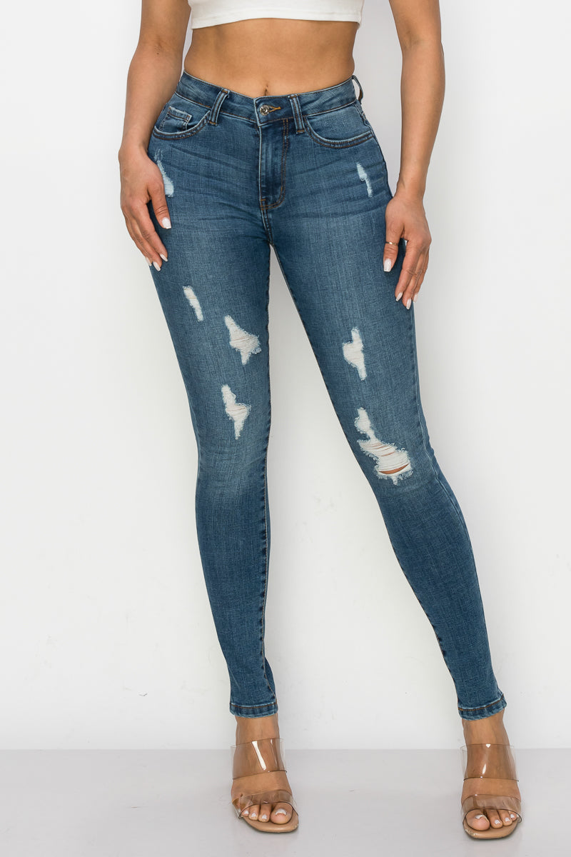 Jade - High Rise Destructed Skinny