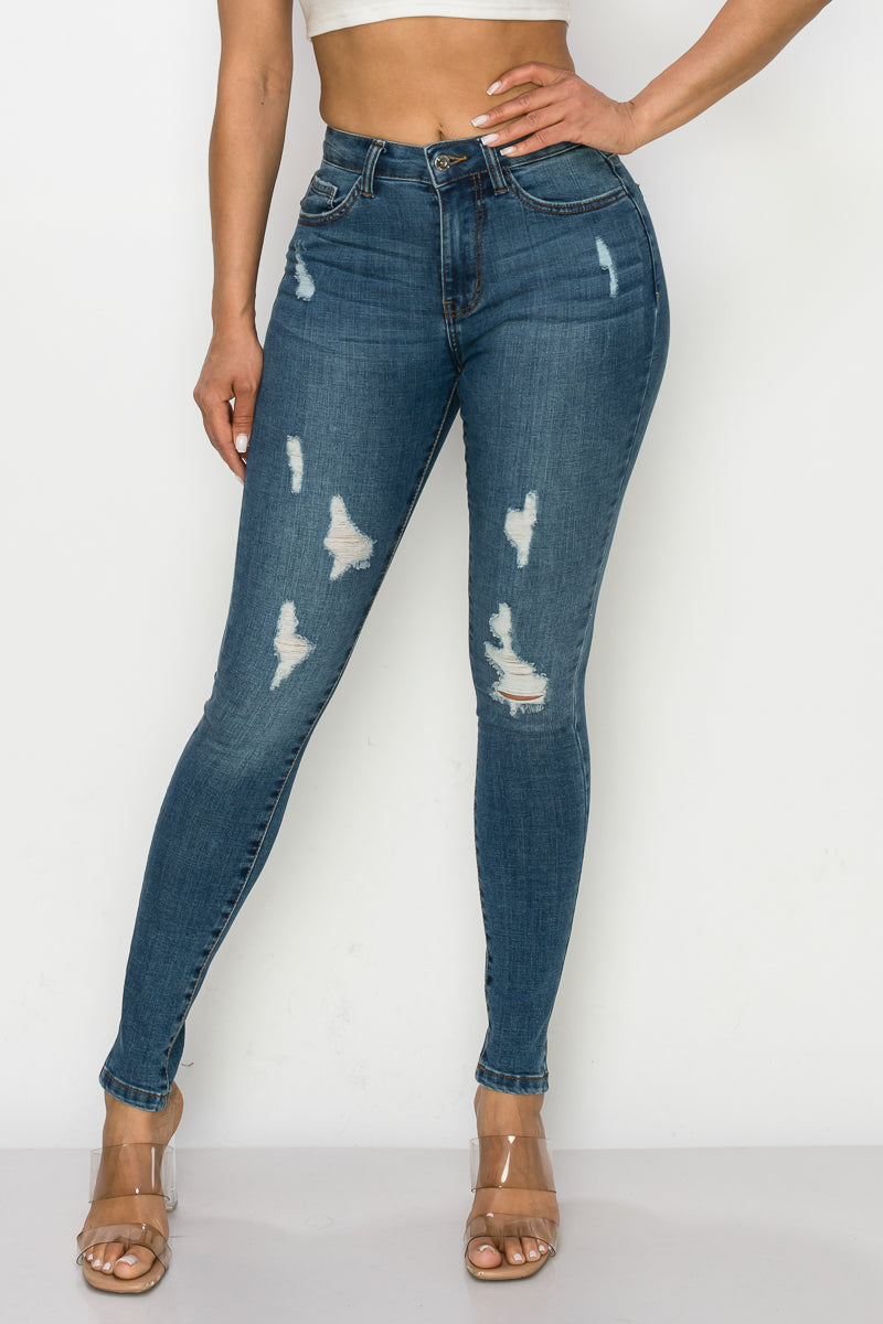 Jade - High Rise Destructed Skinny