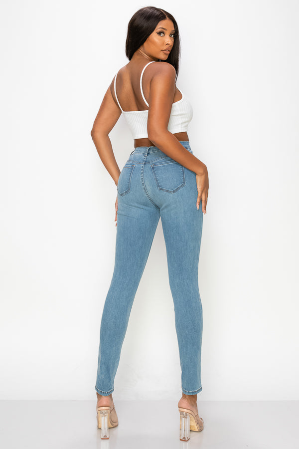 Joelle - High Rise Destructed Skinny
