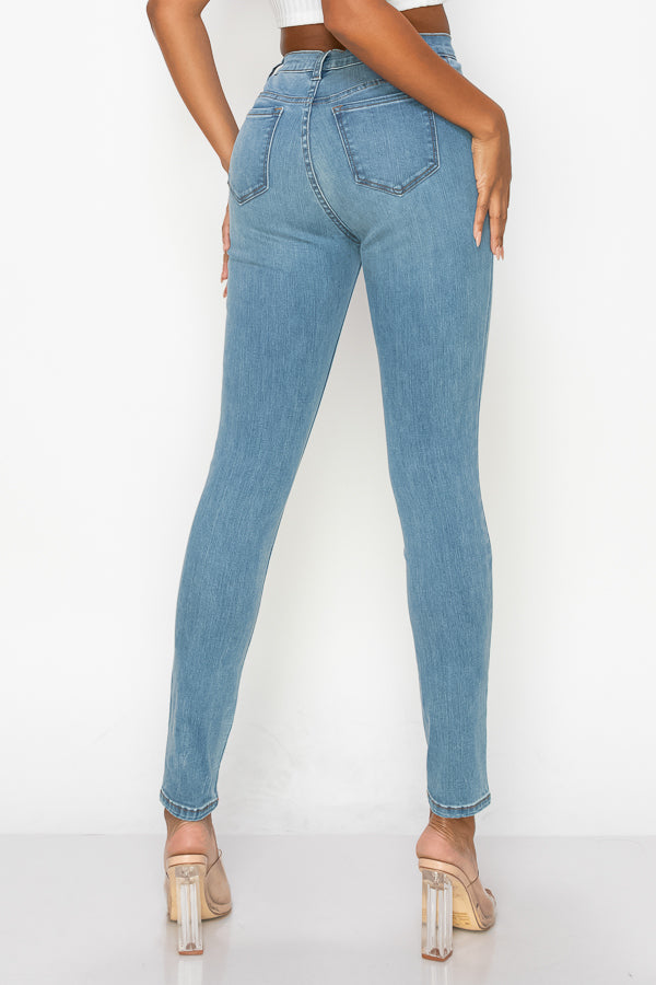 Joelle - High Rise Destructed Skinny