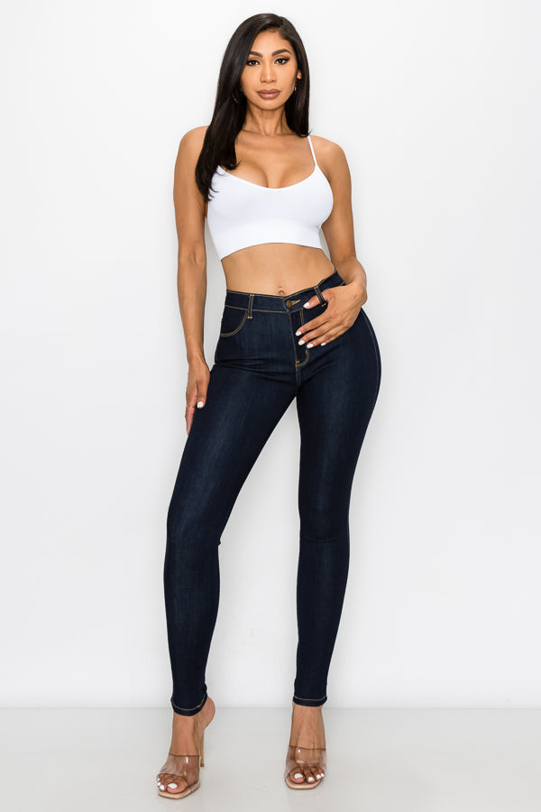 Audrey - Classic High Rise Super Dark Skinny