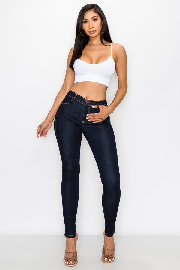 Audrey - Classic High Rise Super Dark Skinny