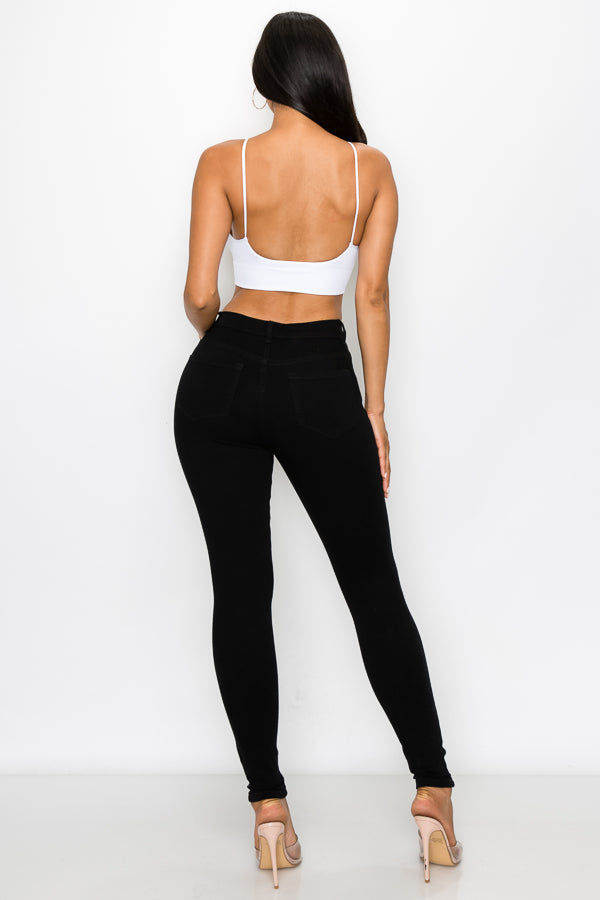 Mia - High Rise Cut It Up Skinny