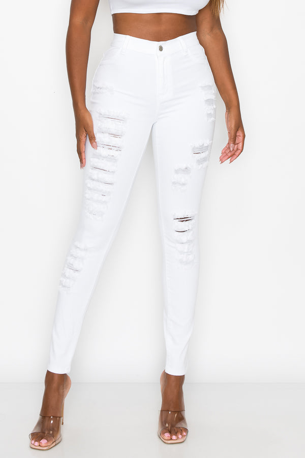 Mia - High Rise Cut It Up Skinny