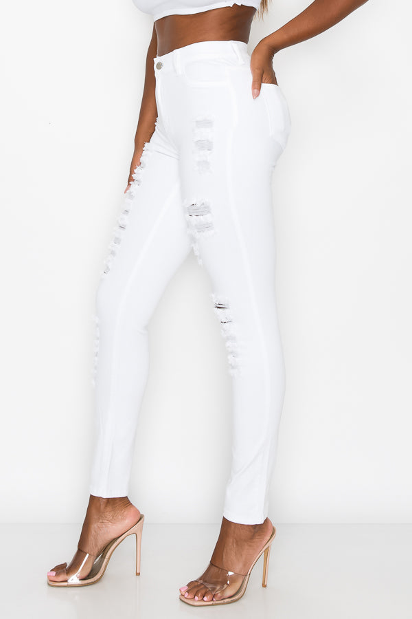 Mia - High Rise Cut It Up Skinny