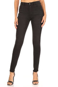 Holly - Classic High Rise Black Stone Wash Skinny