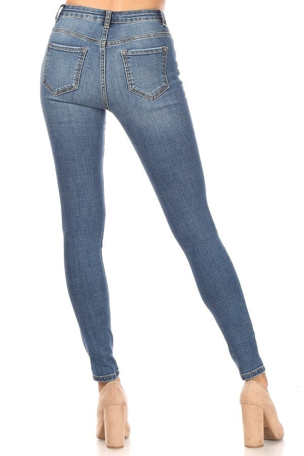 Bridgette - High Rise Destructed Skinny