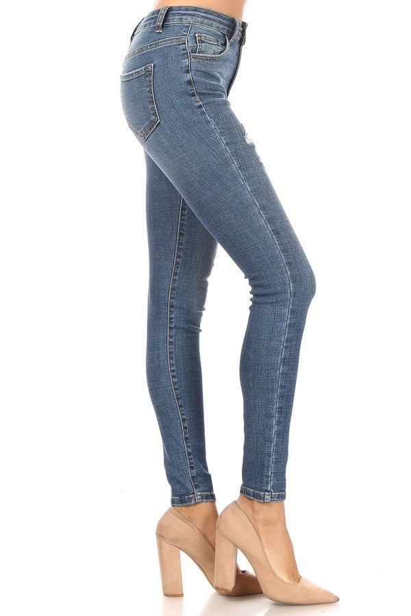 Bridgette - High Rise Destructed Skinny