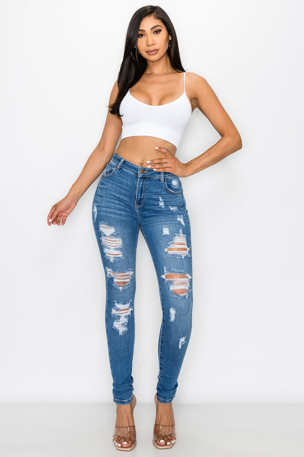 Madelyn - High Rise Tear It Up Skinny