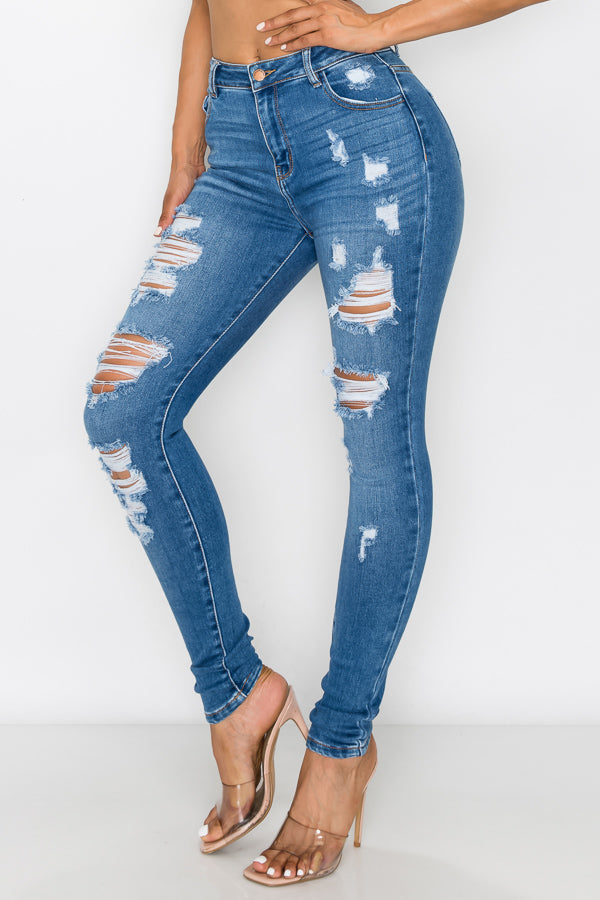 Madelyn - High Rise Tear It Up Skinny