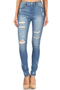 Erica - High Rise Destructed Skinny