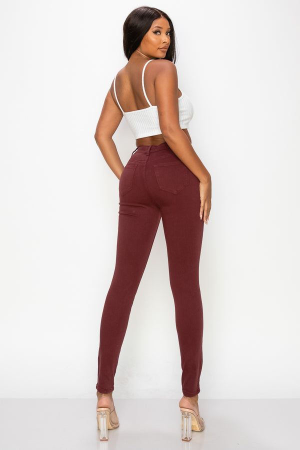 Arina - Color High Rise Destructed Skinny