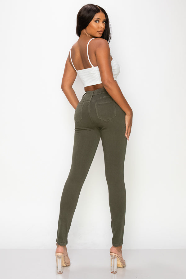 Arina - Color High Rise Destructed Skinny