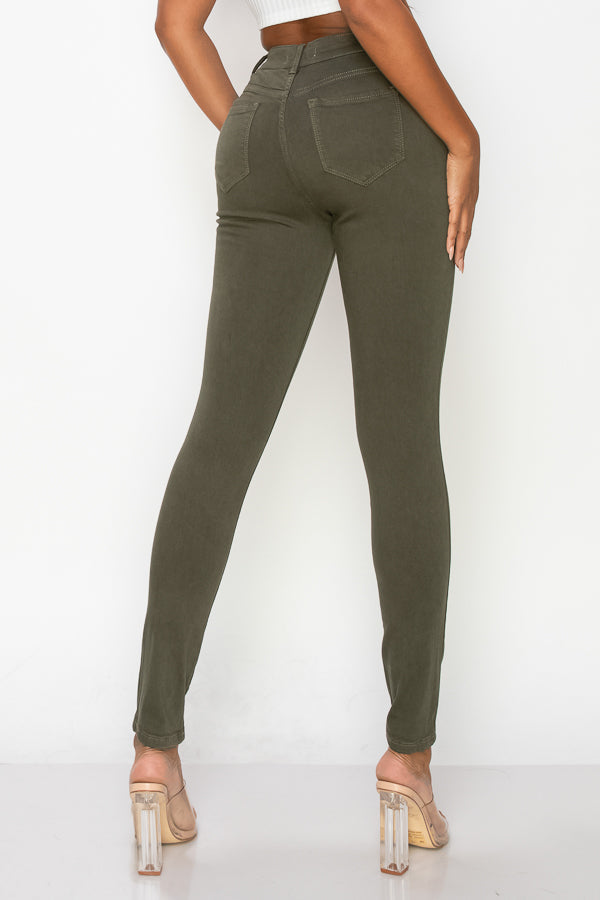Arina - Color High Rise Destructed Skinny