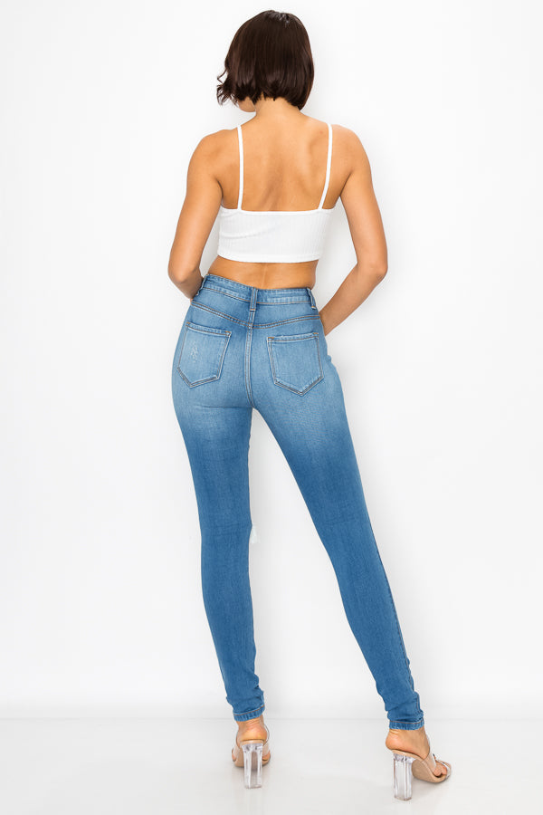Chloe - High Rise Destructed Skinny