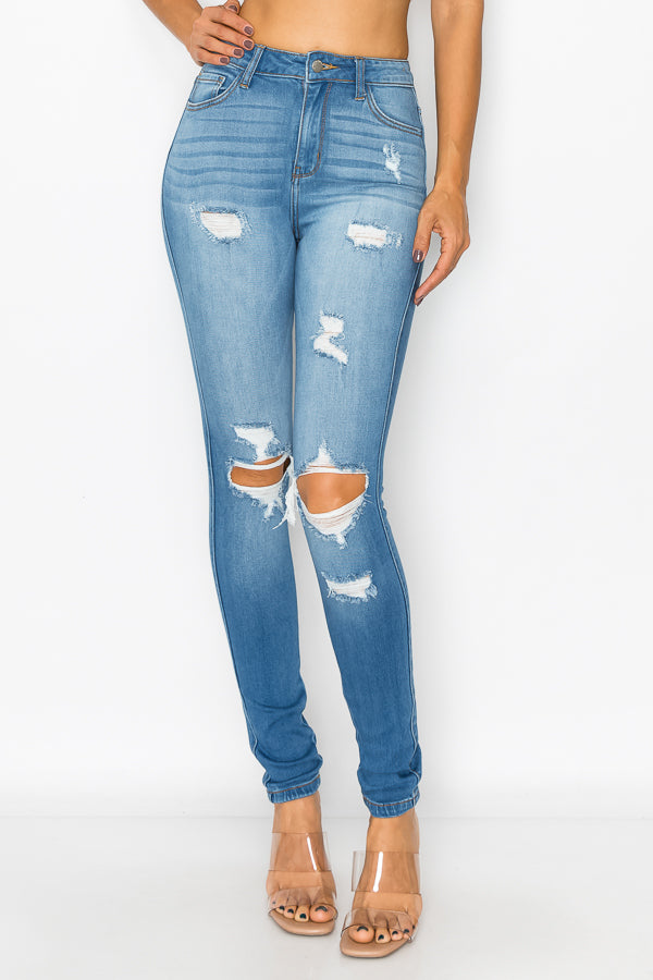 Chloe - High Rise Destructed Skinny
