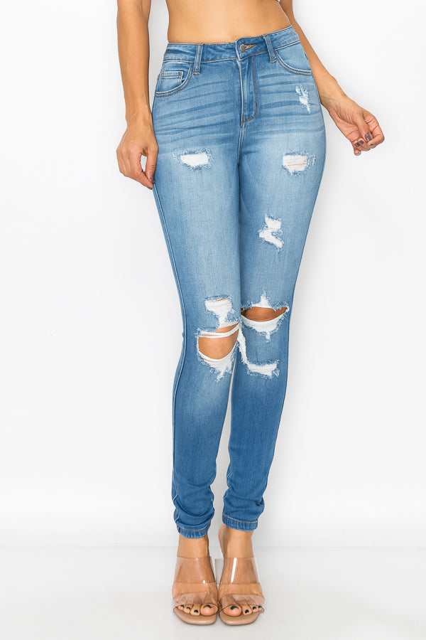 Chloe - High Rise Destructed Skinny