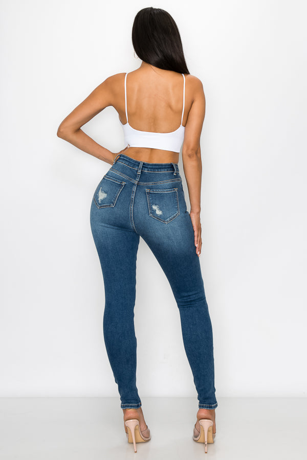Paris - Super High Rise Destructed Premium Skinny