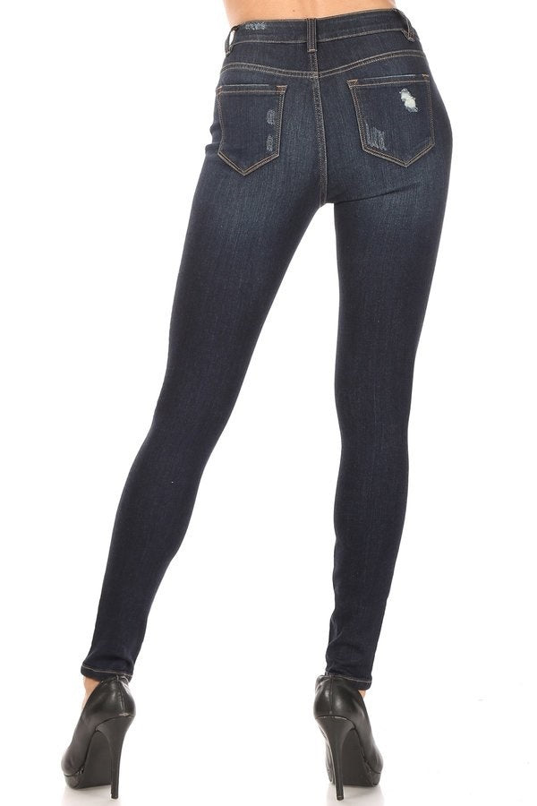 Katie - High Rise Destructed Skinny