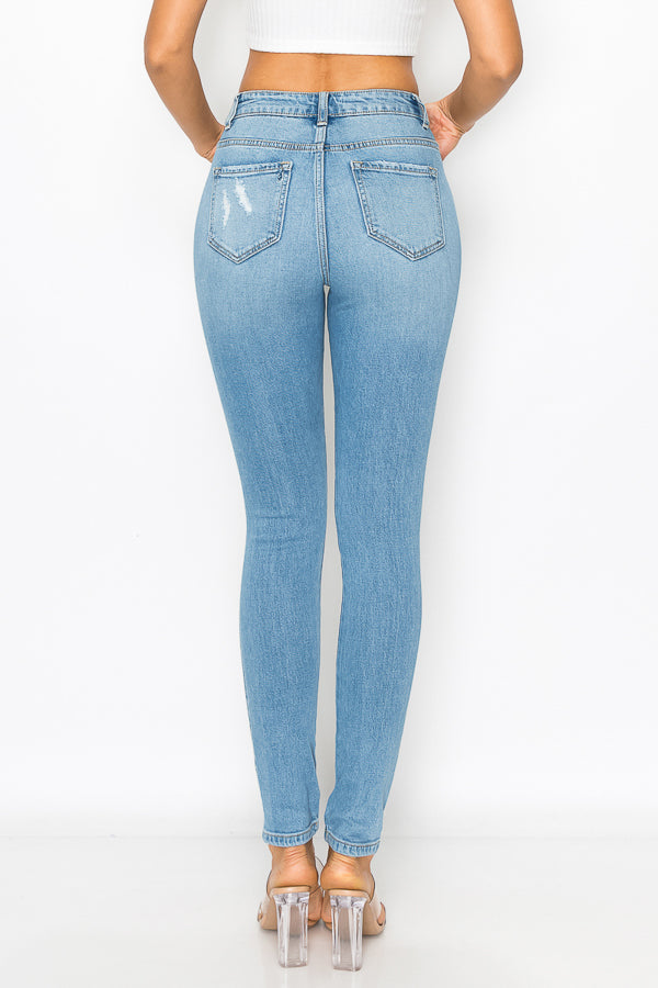 Abby - High Rise Destructed Skinny