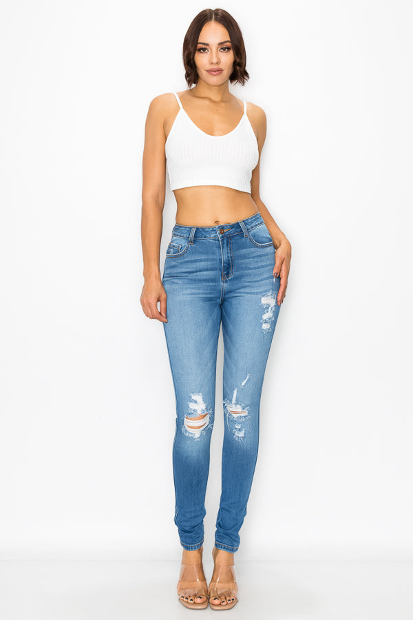 Christine - High Rise Destructed Skinny