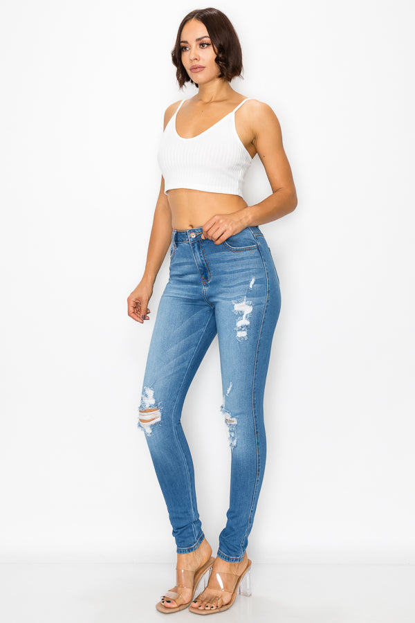 Christine - High Rise Destructed Skinny