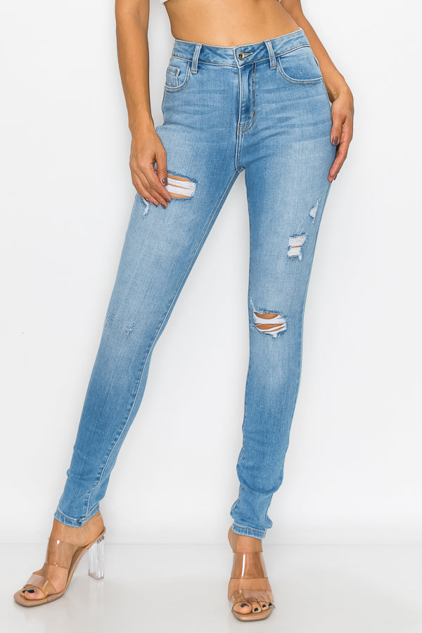 Joyce - High Rise Destructed Stretch Skinny