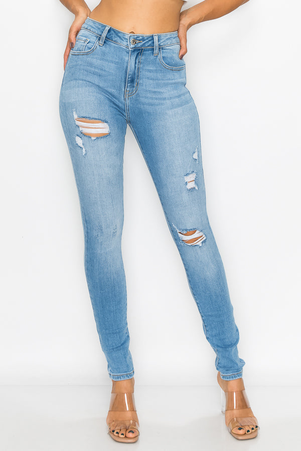 Joyce - High Rise Destructed Stretch Skinny