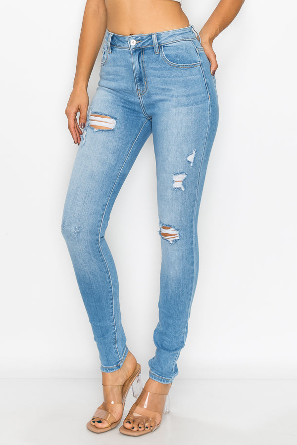 Joyce - High Rise Destructed Stretch Skinny