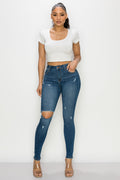Suzy - High Rise Destructed Skinny