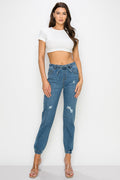 Jacqueline - Super High Rise Destructed Joggers
