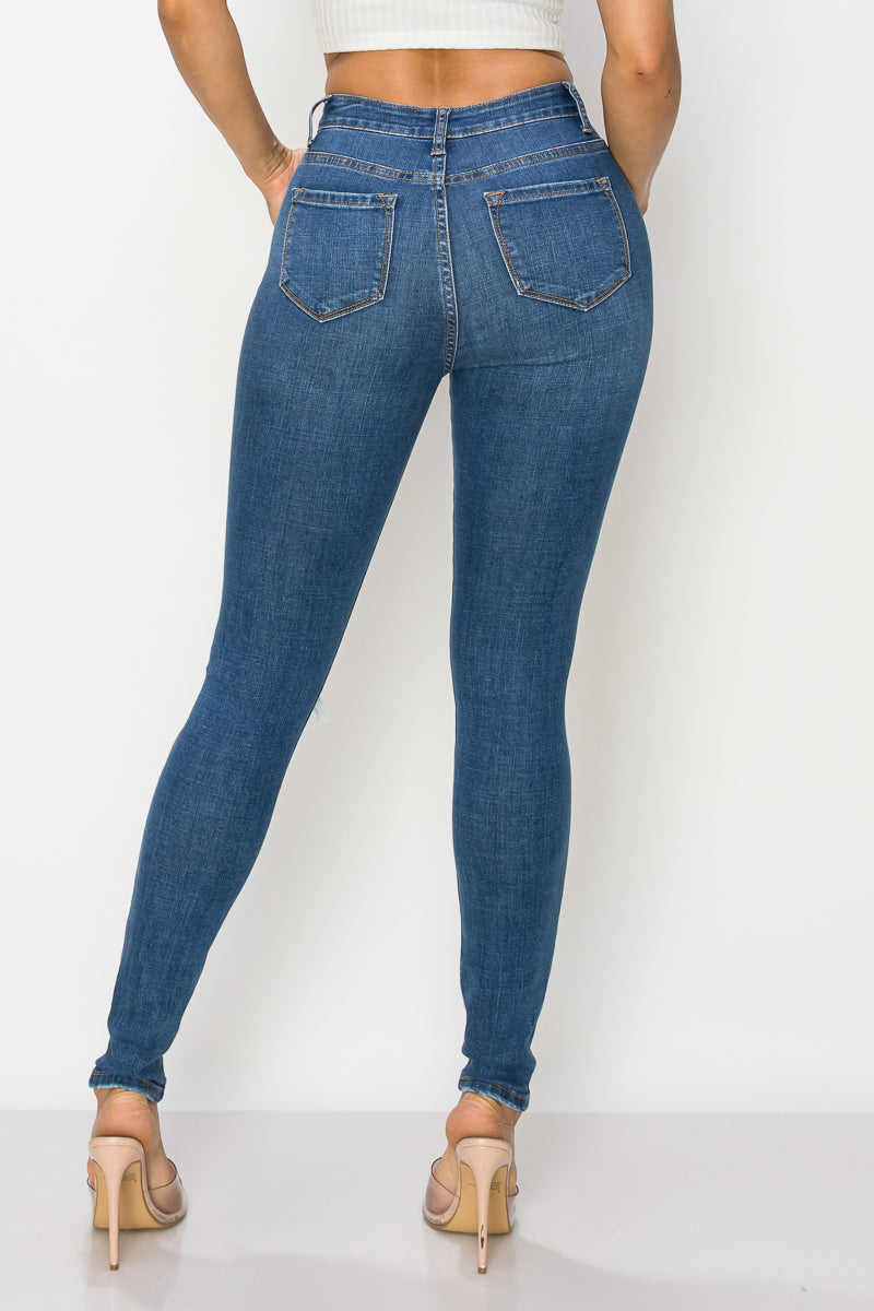 Lisa - High Rise Lightly Destructed Skinny
