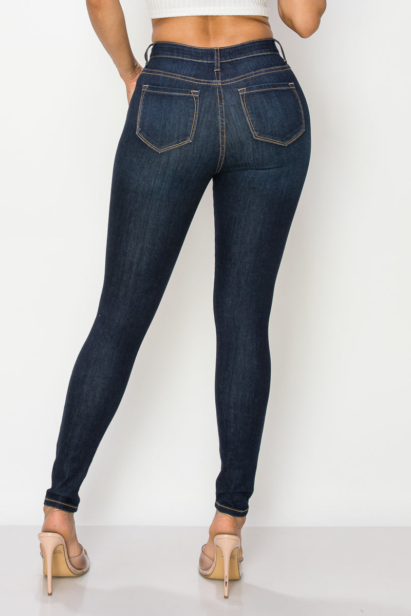 Rose - High Rise Destructed Stretch Skinny