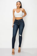 Rose - High Rise Destructed Stretch Skinny
