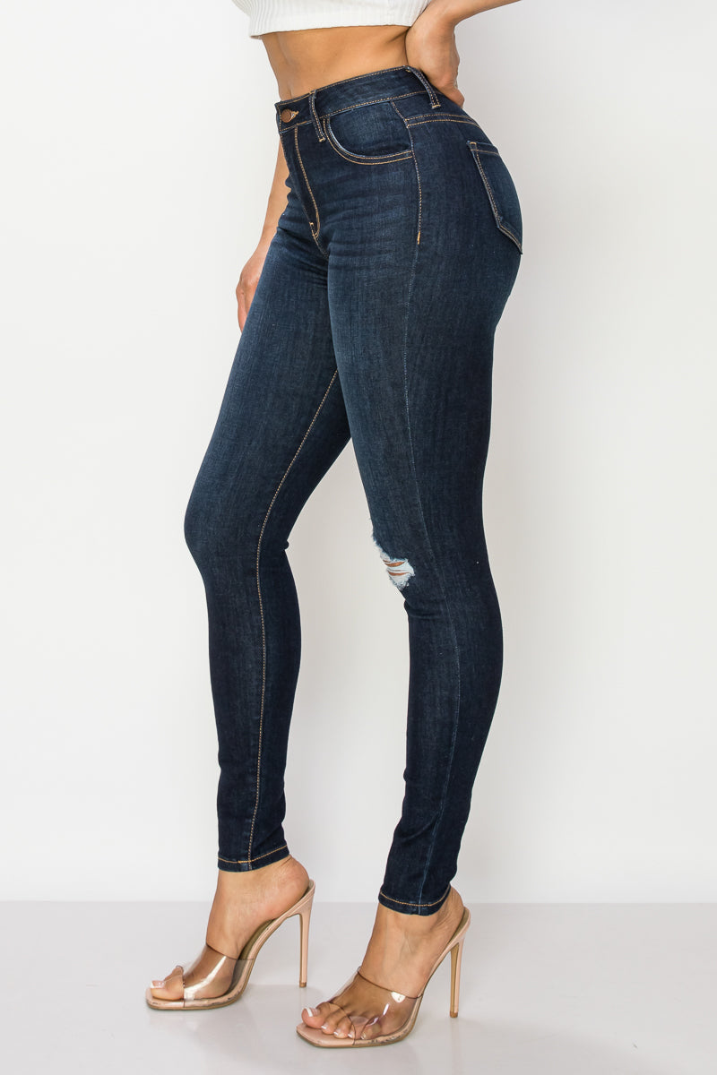 Rose - High Rise Destructed Stretch Skinny