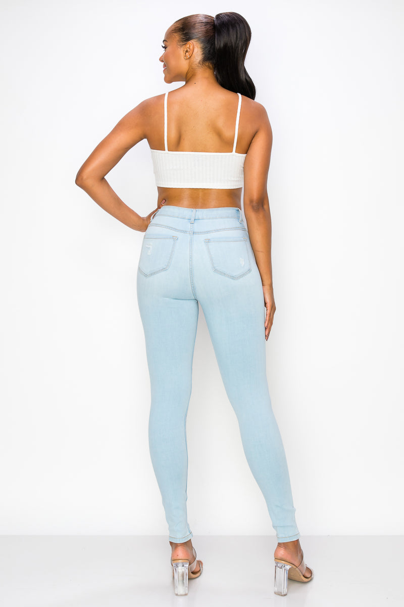 Ruby - High Rise Destructed Soft Stretch Skinny