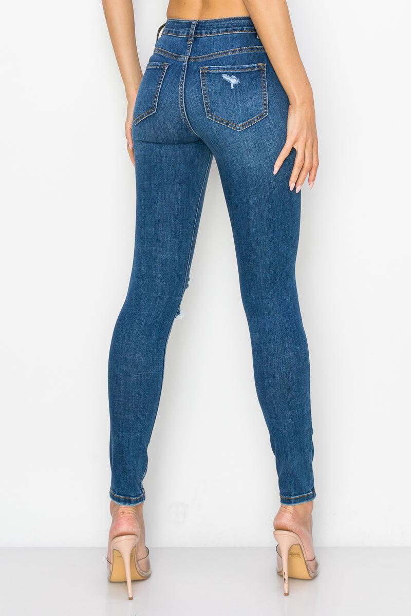 Josephine - High Rise Destructed Stretch Skinny