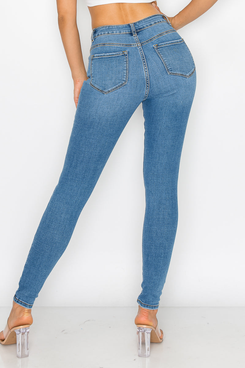 Vivian - High Rise Destructed Stretch Skinny