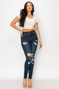 Jocelyn - High Rise Destructed Stretch Skinny