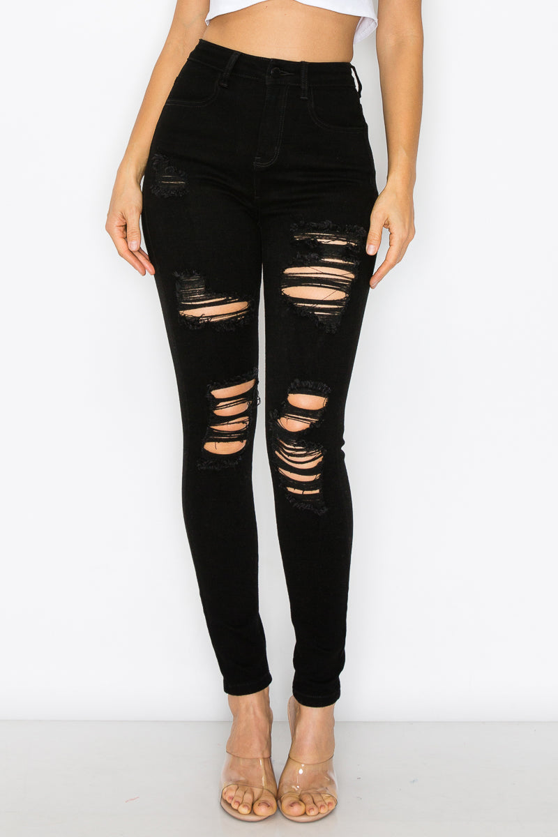 Ashley - Super High Destructed Skinny
