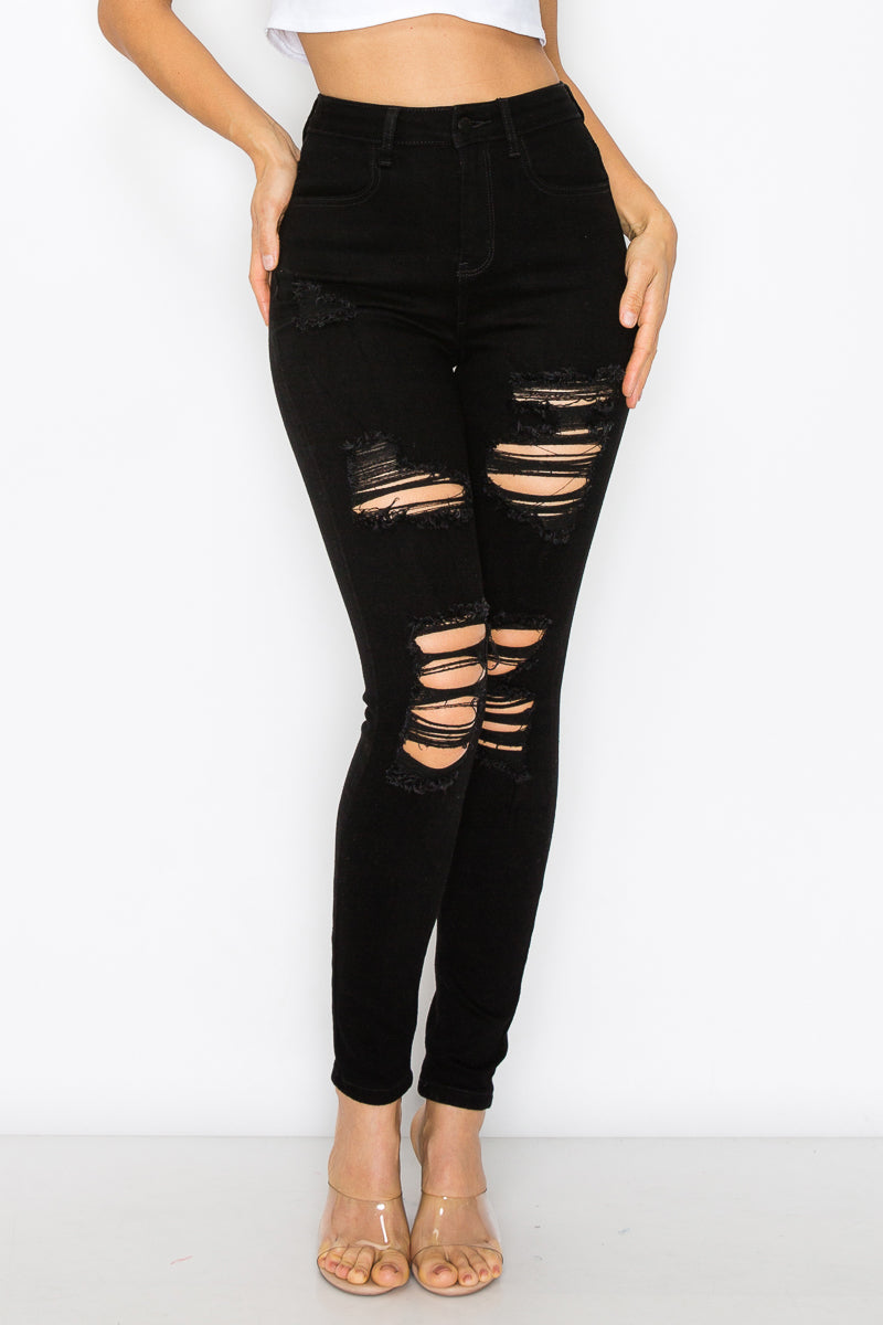 Ashley - Super High Destructed Skinny