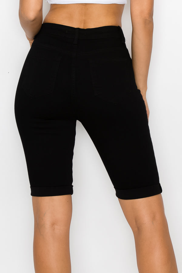 Jasmine - Classic High Rise Rolled Bermuda