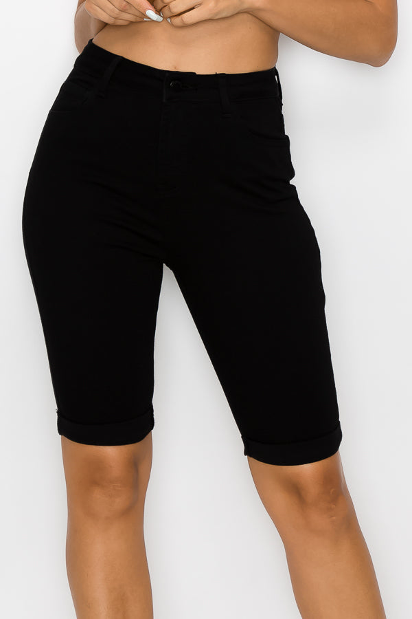 Jasmine - Classic High Rise Rolled Bermuda