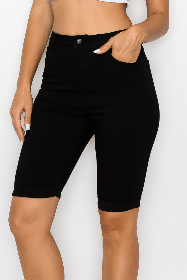 Jasmine - Classic High Rise Rolled Bermuda