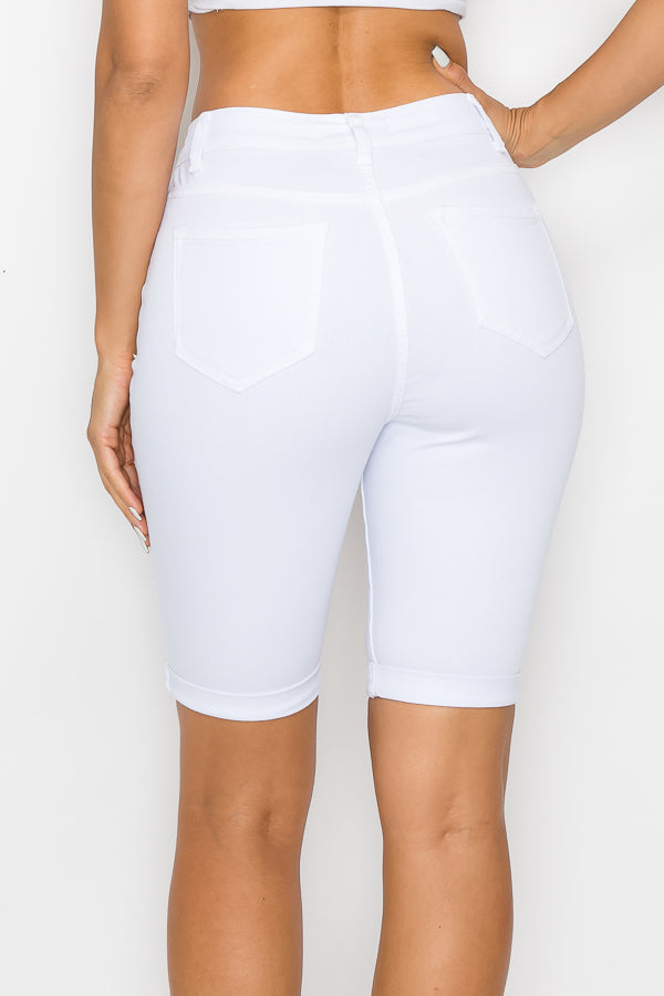 Jasmine - Classic High Rise Rolled Bermuda